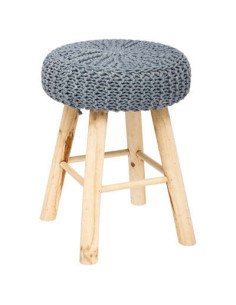 Taburete gris oscuro