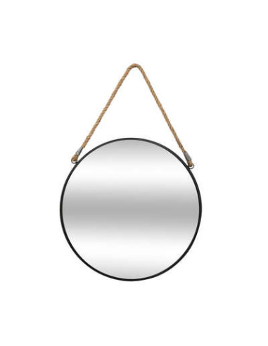 Espejo de cuerda de metal redondo