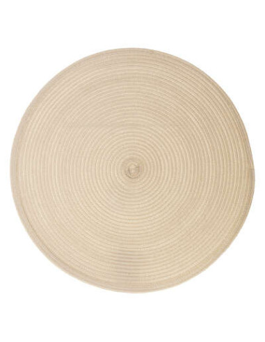 Mantel individual tejido D38cm beige...
