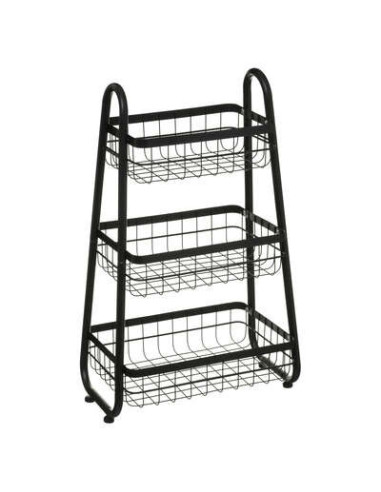 Canasta 3 niveles plata