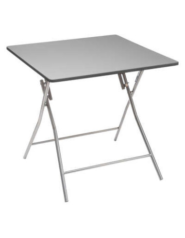 Mesa Plegable 80 X 80 cm Gris