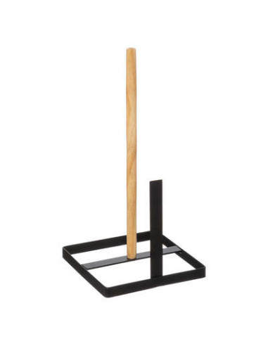 Toallero de madera negro