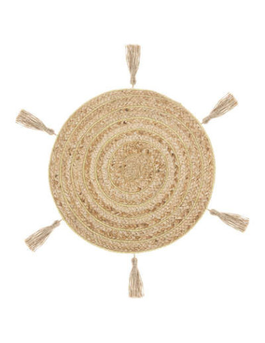 Juego de mesa de yute y lurex D 38