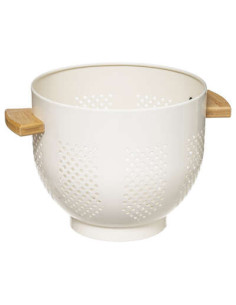 Colador de metal blanco de... 2