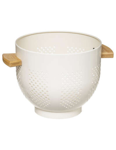 Colador de metal blanco de 20cm