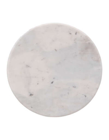 Plato llano de mármol blanco...