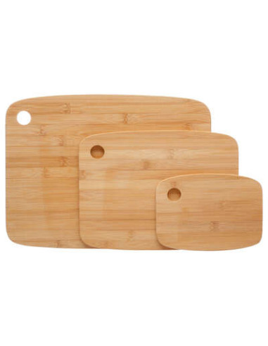 Conjunto de 3 tablones de bambú