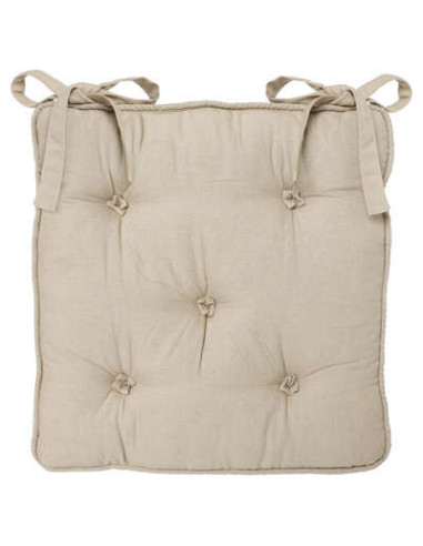 Silla con 5 botones de lino 40x40