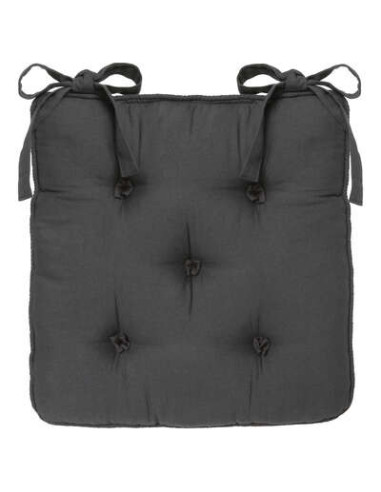 Cojín gris oscuro para silla 5...