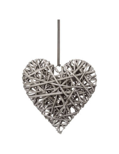 Decoración de mimbre del corazón 30X30