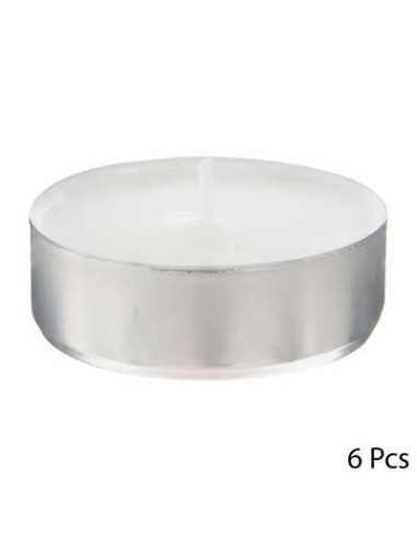 Vela CP Modelo Grande Blanco x 6