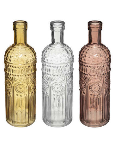 Botellas x 3 surtidos Folk H 24,5