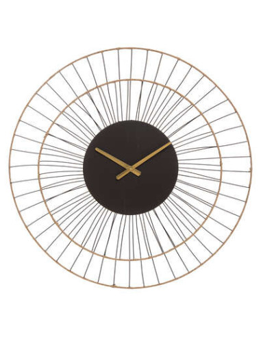 Reloj "Alara" metal negro D69,5cm