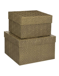 Caja de metal dorado... 2