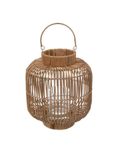 Farol "Alicante" de ratán H30cm D25cm