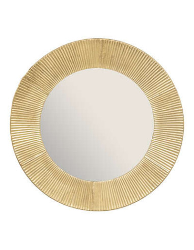 Espejo "Milda", metal, dorado, D90 cm