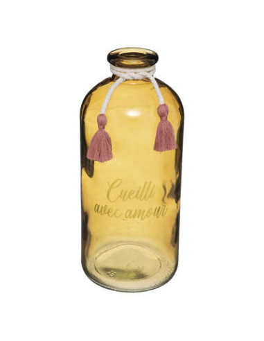 Florero con mensaje de vidrio...