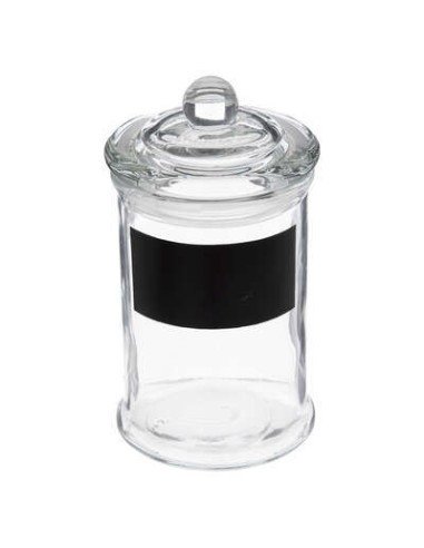 Tarro con nudo de vidrio H11.5