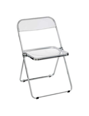 SILLA PLEGABLE PLAST TRANSPAR