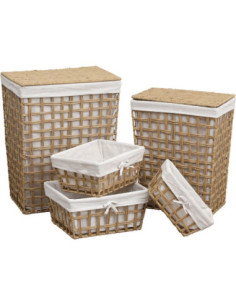 CONJUNTO DE 5 CESTAS PAPEL...