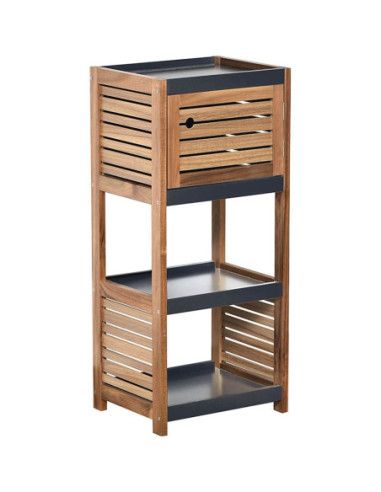 ARMARIO BAJO 1 PUERTA ACACIA Y MDF +...