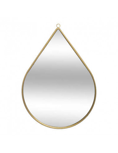 Espejo de metal en forma de gota