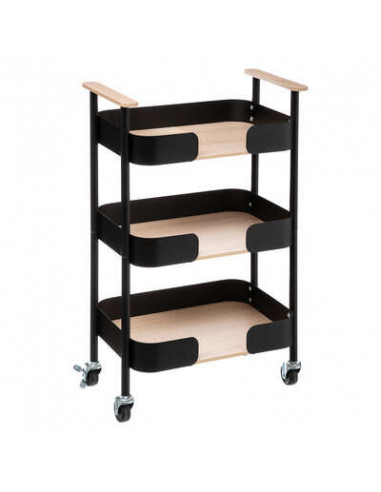 Sirviendo 3 Niveles Madera Negro