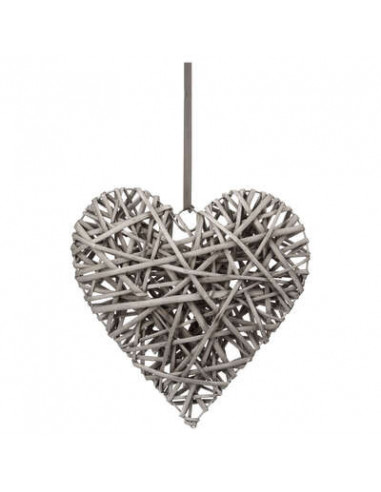 Decoración de mimbre del corazón 30X30